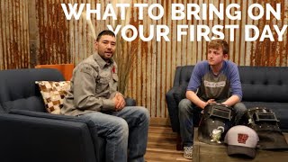 What To Bring On Your First Day w/ Zack Bacle & Jason Sasaki