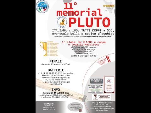 11° Memorial Pluto - Sedicesimi: Martinelli D. - Cicuti S.