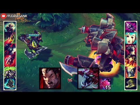 DARIUS vs CHO'GATH FULL BUILD FIGHT! 18 LEVEL | 1V1!