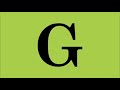 Letter G Song