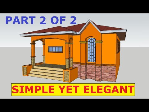 SketchUp Tutorials House Design Bungalow Part 2 of 2