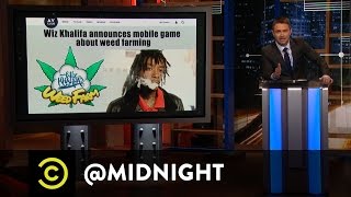 Wiz Khalifa's Weed Farm - @midnight with Chris Hardwick