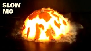 Top 30 Explosions In Slow Motion - Real Life Exploding Compilation - Slow Mo Lab