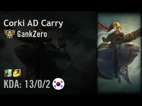 Corki AD Carry vs Lucian - GankZero - KR Challenger Path 6.3
