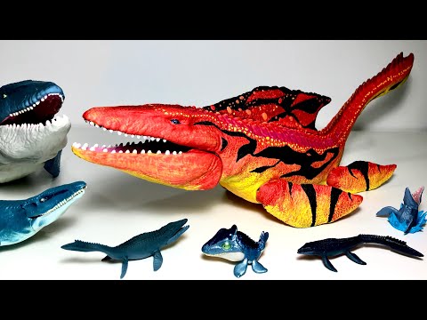 NEW CUSTOM MOSASAURUS! Jurassic World Mosasaurus Dinosaurs Toys Collection
