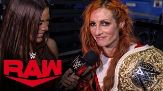 Becky Lynch reflects on her Women’s World Title victory: Raw exclusive, April 22, 2024