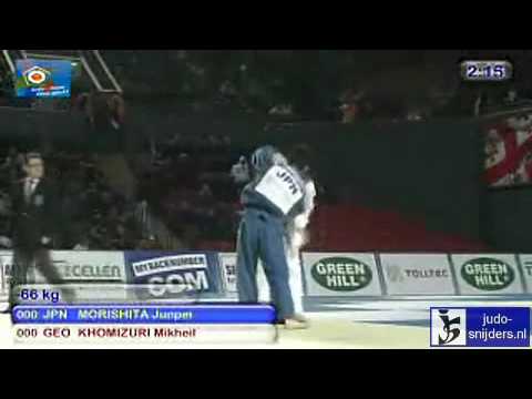 Junpei Morishita (JPN) - Mikheil Khomizuri (GEO) [-66kg].