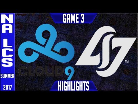 Cloud 9 vs CLG Highlights Game 3 NA LCS Gauntlet, Regional World Qualifiers 2017 Final C9 vs CLG G3