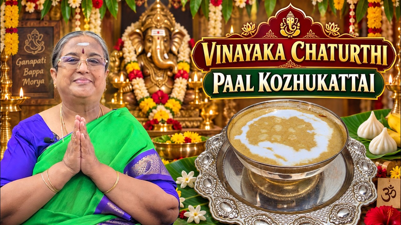 Paal Kozhukattai | Vinayaka Chaturthi Special Prasadam |