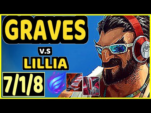 ZUAO (GRAVES) vs LILLIA - 7/1/8 KDA JUNGLE GAMEPLAY - BR Ranked MASTER
