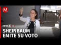 Claudia Sheinbaum vota en las elecciones 2024