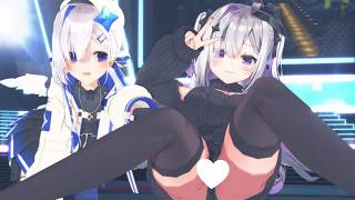 【ホロライブMMD】『キスキツネ』by 天音かなた＆天音こなた【4K】