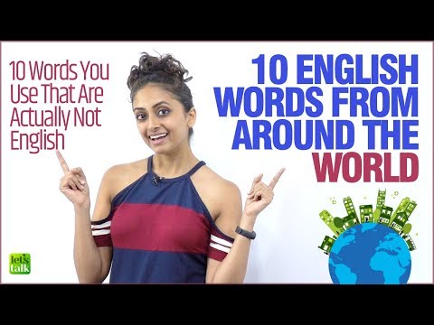 英語ではない10の英単語｜英単語力アップ｜英単語ローンを学ぶ (10 English Words That Aren't  English | Improve English Vocabulary | Learn English Loan Words)