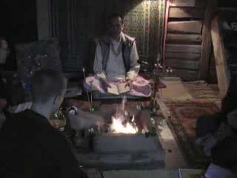Vedic fire ceremony (homa) in Stockholm