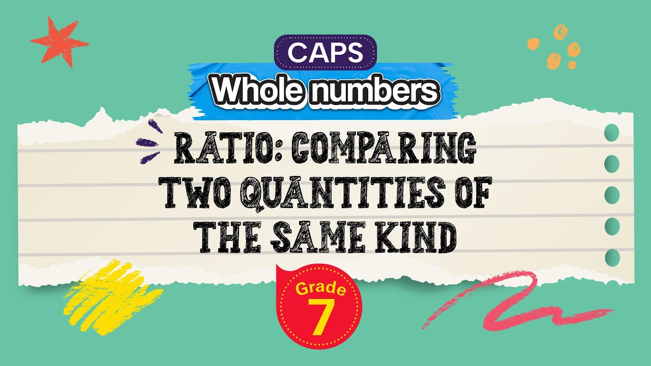 Ratio: Comparing Two Quantities of the Same Kind