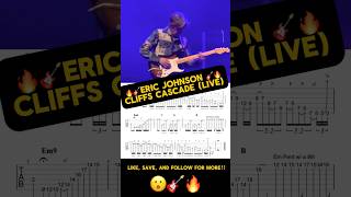 Eric Johnson Cliffs of Dover Live Pentatonic Cascade with Guitar Tabs! #guitartabs #ericjohnson