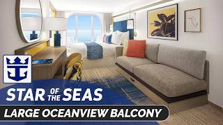 Star of the Seas | Large Ocean View Balcony Stateroom Tour | Royal Caribbean Cruise Line 2026