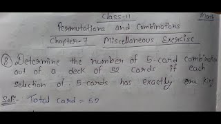 Determine the number of 5-card combination out of a deck of 52 cards if each selection of 5 cards