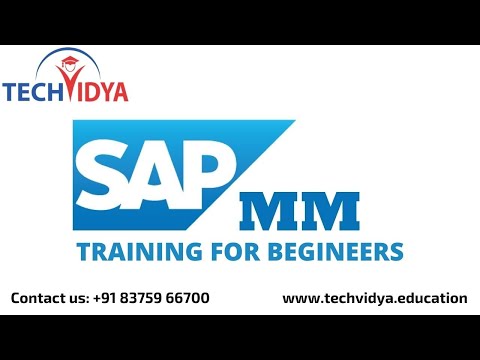 SAP MM Full Tutorial  for beginners | SAP MM online training | TechVidya