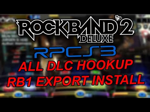 ALL DLC + EXPORTS FOR ROCK BAND 2 DELUXE + RB1 EXPORT INSTALL EASY TUTORIAL.