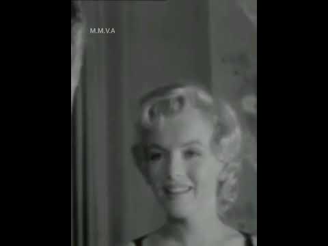 Marilyn Monroe Archive Footage - Press conference At The Savoy Hotel London 1956. close-up. silent