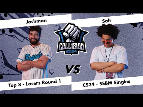 Collision 2024 - Joshman (Fox) VS Salt (Captain Falcon) - Melee Top 8 - Losers Round 1