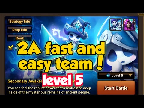 summoners war: THIS IS how to / fast and easy way to  2A second awaken LULU (water howl) ! LVL 5