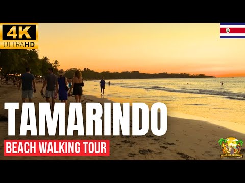 Tamarindo Beach Costa Rica Walking Tour in 4K