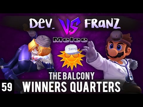 Melee @ The Balcony 59 - Winners Quarters ft. Devestation (Sheik) vs Franz (Doc)