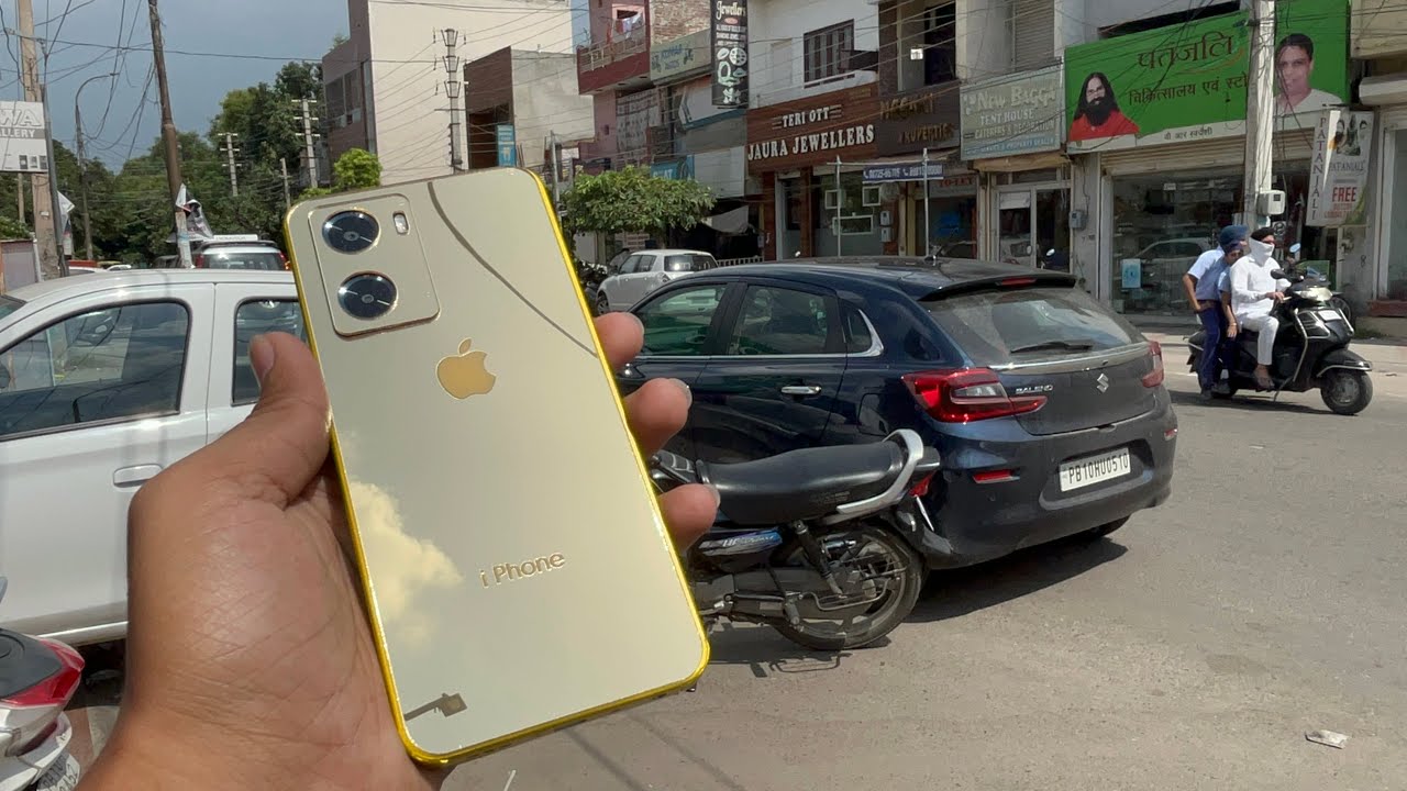 Oppo a57 gold back panel mirror look