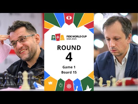 🇦🇲 Levon Aronian – Radoslaw Wojtaszek 🇵🇱 | FIDE World Cup 2025 | Round 4 | Game 1 | Board 15