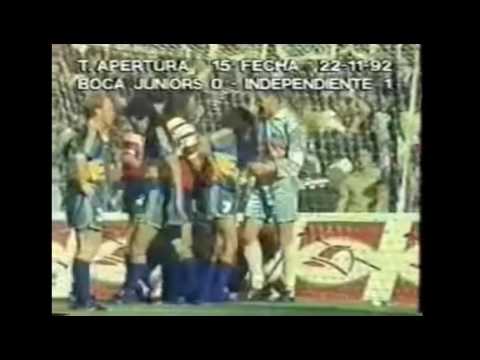 Boca 0 Independiente 1 - 1992 ISLAS INOLVIDABLE