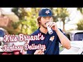 Kris Bryant pulls pizza delivery prank on Fantasy Baseball Leagues.