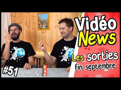 Les sorties jeux de société de fin septembre (vidéonews #51)