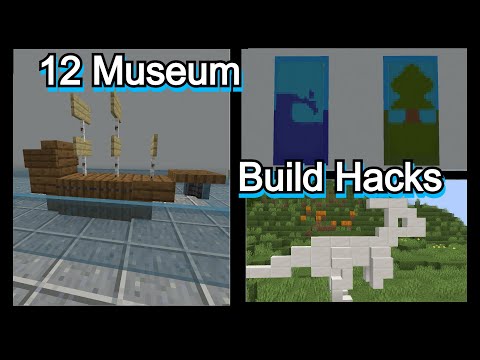 Minecraft 12 Museum Build ideas, build hacks and design