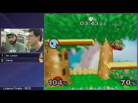 GSS 100 SSBM - Mr. Lemon (Dr. Mario) vs. Kalvar (Fox, Sheik) - Melee LF
