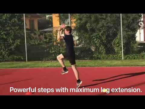 High Jump Made Simple, The Right Rotation – Exercise No. 9: Skips with double arm shift