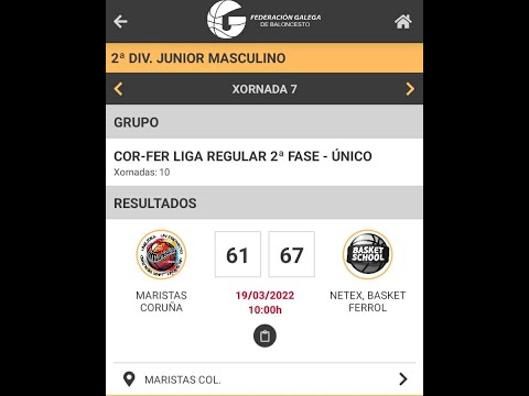 20220319 101438 Maristas Coruña - Netex Basket Ferrol Video 2