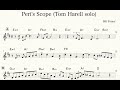 【Peri’s scope】Tom Harrell Trumpet solo (Transcription) inB♭