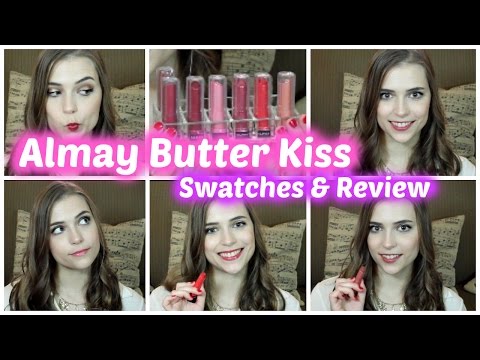 Lip Swatches & Review: Almay Smart Shade Butter Kiss Lipsticks Video