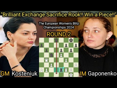 Alexandra Kosteniuk VS Inna Gaponenko | The European Women's Blitz Championships 2024 | Round 2
