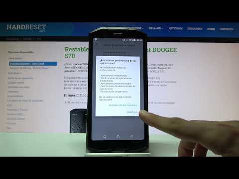 Ajustes de aplicaciones en DOOGEE S70 - restablecer aplicaciones
