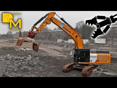 CATERPILLAR 352F BAGGER BAUSTELLE ABBRUCH SCHIFFBAU BECKEN #5 DREAM MACHINES