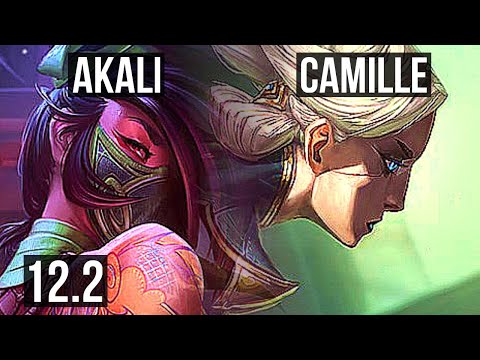 AKALI vs CAMILLE (TOP) | 12/1/3, 8 solo kills, Legendary, 700+ games | EUW Master | 12.2