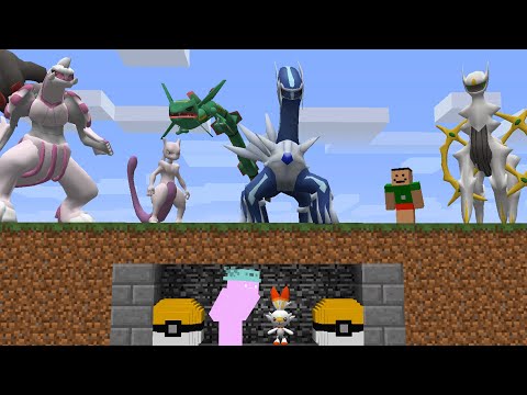 1 SPEEDRUNNER vs 1 CAÇADOR com LUCKY BLOCK PIXELMON 100% LENDÁRIOS no MINECRAFT MANHUNT !