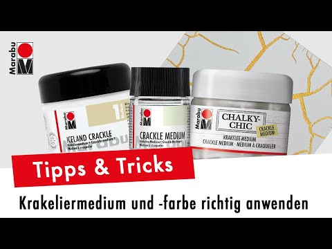 Krakelieren Anleitung | Krakelieren auf Leinwand | Marabu Tipps&Tricks