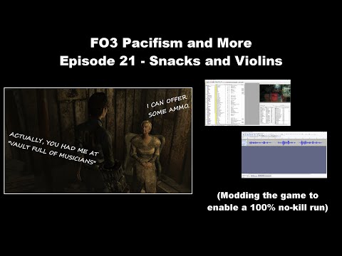 FO3 100% No-Kill Mod Part 21 - Snacks and Violins