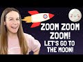 Zoom, Zoom, Zoom, We're Going to the Moon Song! - Learning Toddler Video - Happy You're Here!