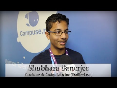 Shubham Banerjee interviewed during Campus Party Brasil 2015