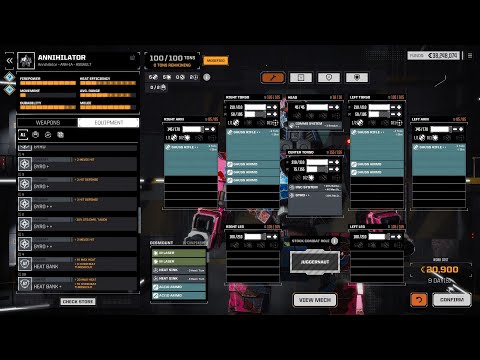 [ENG]4 Gauss Annihilator Test - BattleTech: Heavy Metal (no mods)